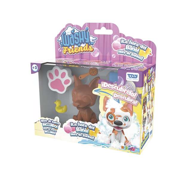 Toy Partner Figura Perro Hora del Baño Washy Friends Coleccionable 9 Modelos Toy Partner Figura Perro Hora del Baño Washy Friends Coleccionable 9 Modelos