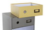 DKD Home Decor Organizador Cajonera Gris de Cartón y Metal
