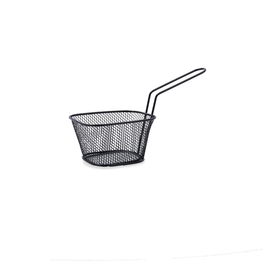 Cesta Cuadrada Metal Gastro Black Quid 10x8,5x6 cm