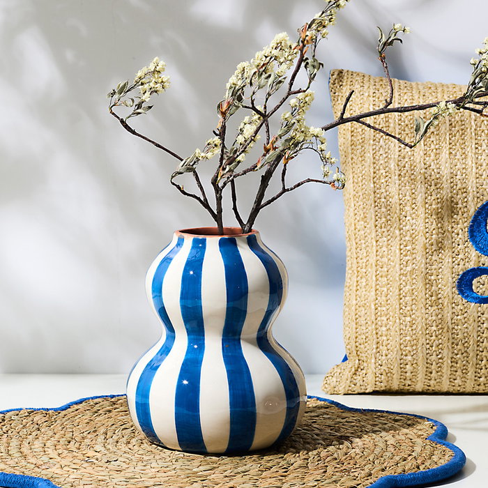 Home Deco Factory Jarrón Dolce Vita, 15 cm de altura, colores surtidos (amarillo, azul, rosa, verde)