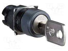 SCHNEIDER ELECTRIC Interruptor rotativo con llave Harmony XB6 16mm Negro