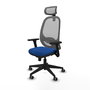 PIQUERAS Y CRESPO Silla de oficina Cilanco con mecanismo Sincro, Azul y Gris
