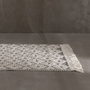 Ixia Alfombra Decorativa Tejido Blanco-Negro 80 x 150 cm