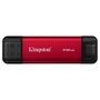 Kingston 512GB Dual USB-A/C Portable SSD, USB 3.2 Gen 2, Hasta 1050MB/s, Negro y Rojo