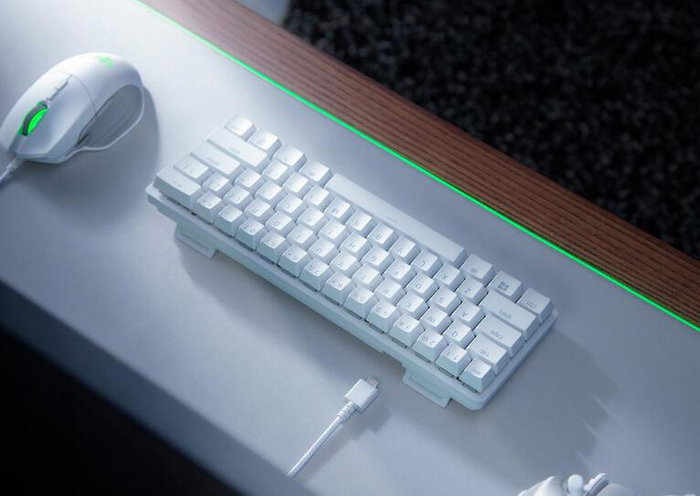 Razer Huntsman Mini Mercury Edition Blanco RZ03-03390300-R3M1 Razer Huntsman Mini Mercury Edition Blanco RZ03-03390300-R3M1