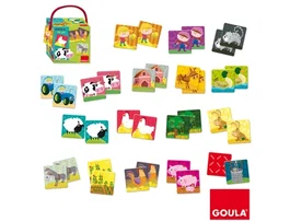 GOULA Memo Loto Granja Animales con piezas XL