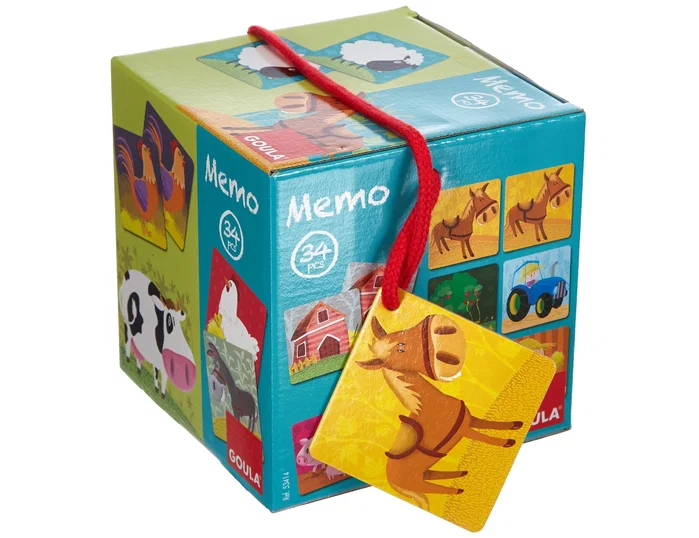 GOULA Memo Loto Granja Animales con piezas XL