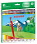 Alpino Lápices de Colores Borrables, Estuche de 24 Unidades, Colores Surtidos