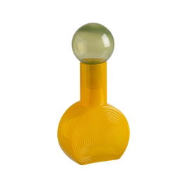 Ixia Figura Botella Verde-amarillo en Cristal