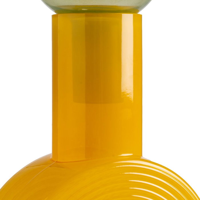 Ixia Figura Botella Verde-amarillo en Cristal Ixia Figura Botella Verde-amarillo en Cristal
