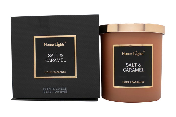 Home Lights Salt & Caramel Scented Candle 215g Home Lights Salt & Caramel Scented Candle 215g