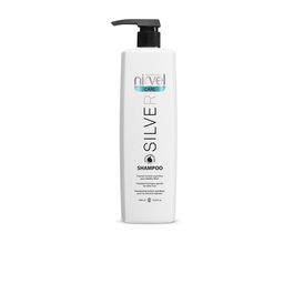 Nirvel Champú Silver 1000ml para Cabello Plateado con Ácido Hialurónico, Hidratación y Brillo