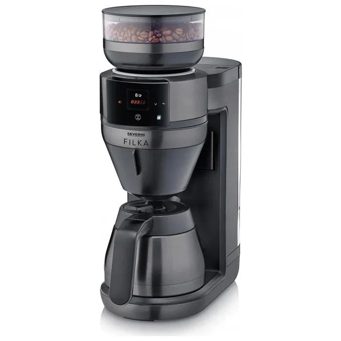 Severin KA 4855 Cafetera de grano, 1520W, depósito 1.2L, color negro
