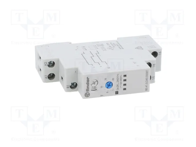 FINDER Relé de tiempo Serie 80, 24-240V AC/DC, SPDT