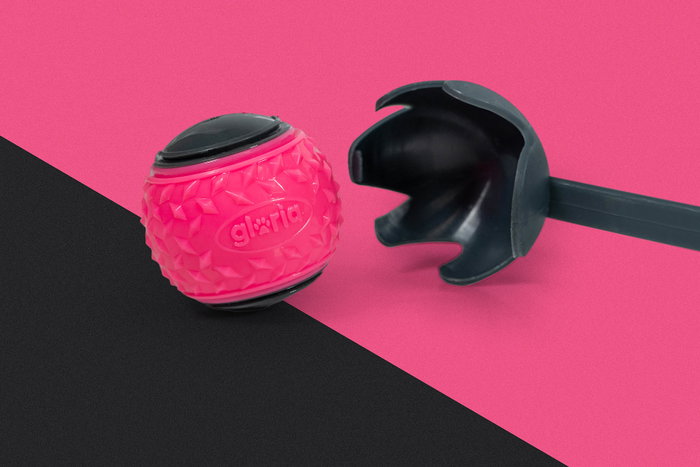 Lanzador de Pelotas para Perros Gloria Gris Polipropileno TPR M