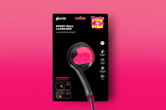 Lanzador de Pelotas para Perros Gloria Gris Polipropileno TPR M