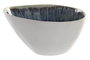 DKD Home Decor Bol de Gres Esmaltado Azul 16x12x9 cm (Pack de 12)