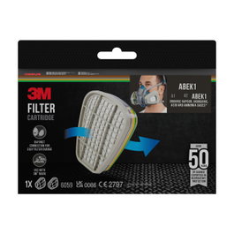 3M Filtros Combinados Gases ABEK1 6059-1 para Serie 6000