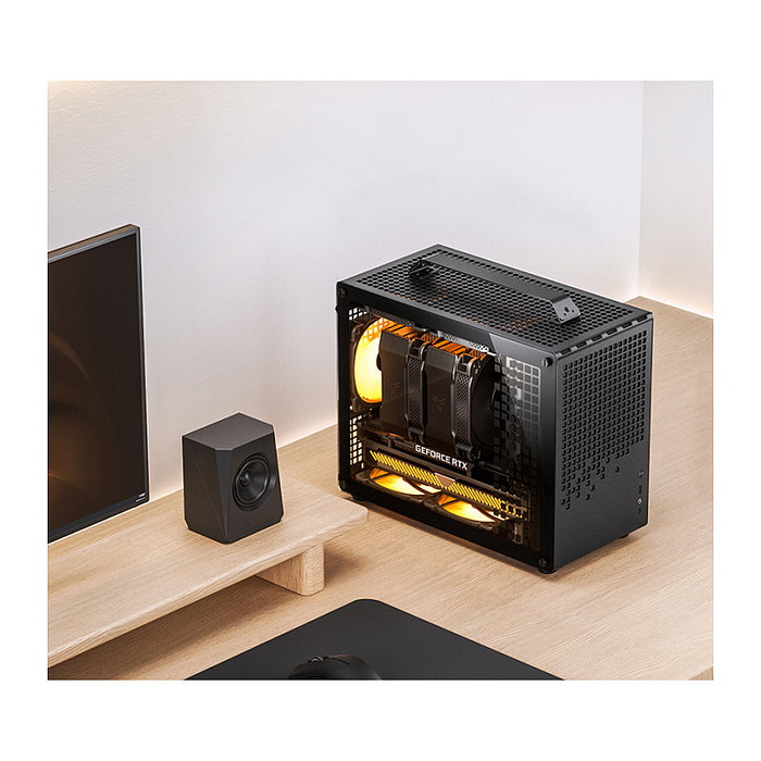 Jonsbo Z20 Micro-ATX con asa de transporte - negro
