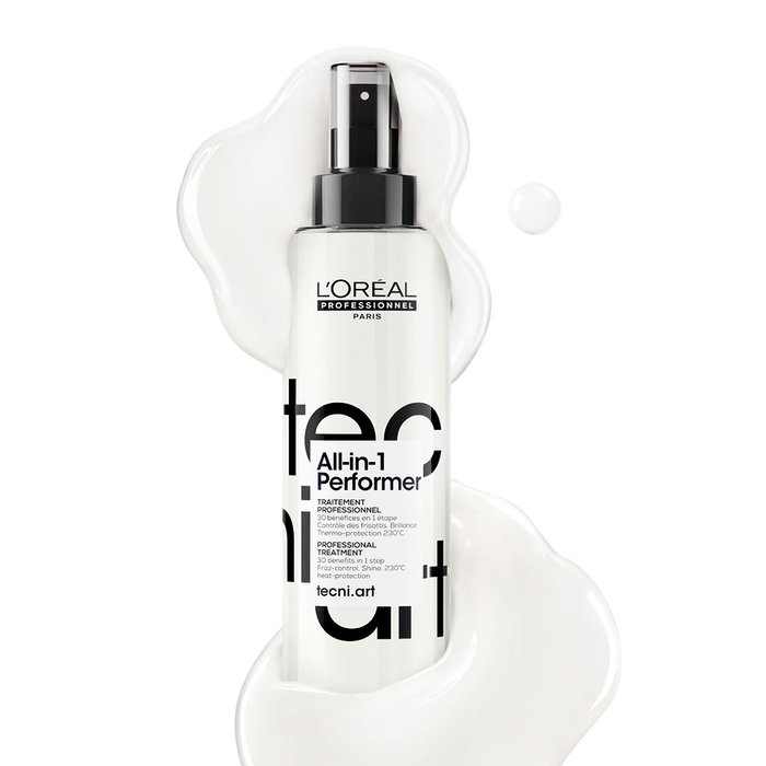 L'Oréal Professionnel Paris Tecni.art All-in-1 Performer Aerosol Tratamiento Profesional Sin Aclarado 190 ml | Sella Cutículas, Control Frizz, Protección Calor 230°C L'Oréal Professionnel Paris Tecni.art All-in-1 Performer Aerosol Tratamiento Profesional Sin Aclarado 190 ml | Sella Cutículas, Control Frizz, Protección Calor 230°C