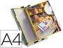 Djois Portacatalogo sobremesa con 10 fundas DIN A4 colores surtidos