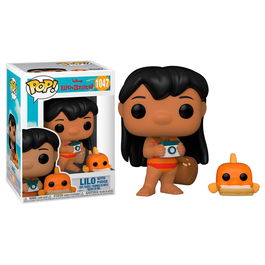 Funko Figura POP Disney Lilo and Stitch Lilo with Pudge Vinilo 9cm Caja Regalo