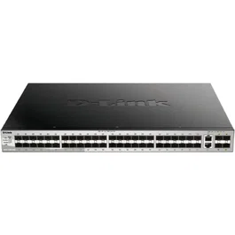 D-Link Switch gestionable L3 DGS-3130-54S/E stackable 48 puertos SFP SFP+, 2 puertos 10G y 4 puertos 10G SFP+