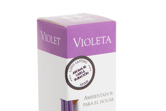 DKD Home Decor Ambientador Mikado Basicos Lila 4 x 20 x 4 cm (6 Unidades)