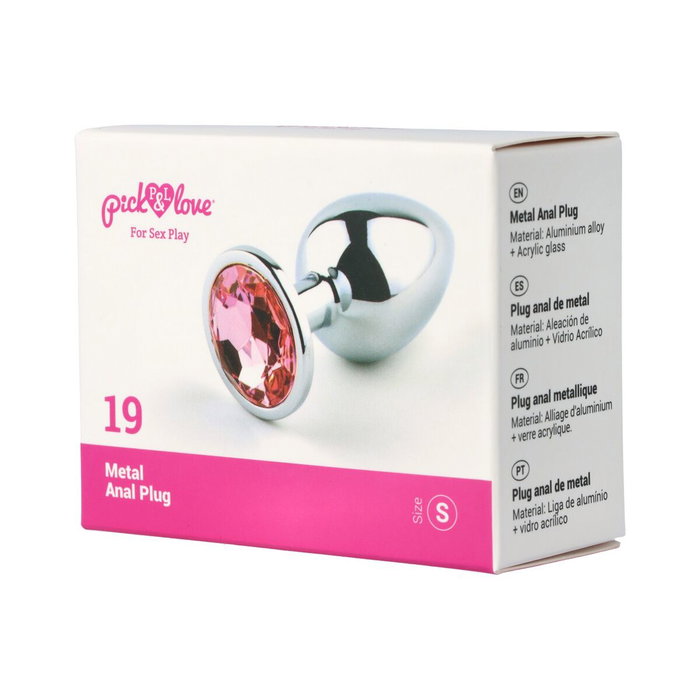 Plug Anal Pick&Love Nº 19 Plateado (7,6 cm) Plug Anal Pick&Love Nº 19 Plateado (7,6 cm)