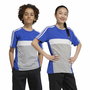 Camiseta de Manga Corta Infantil Adidas 3S Tib Azul