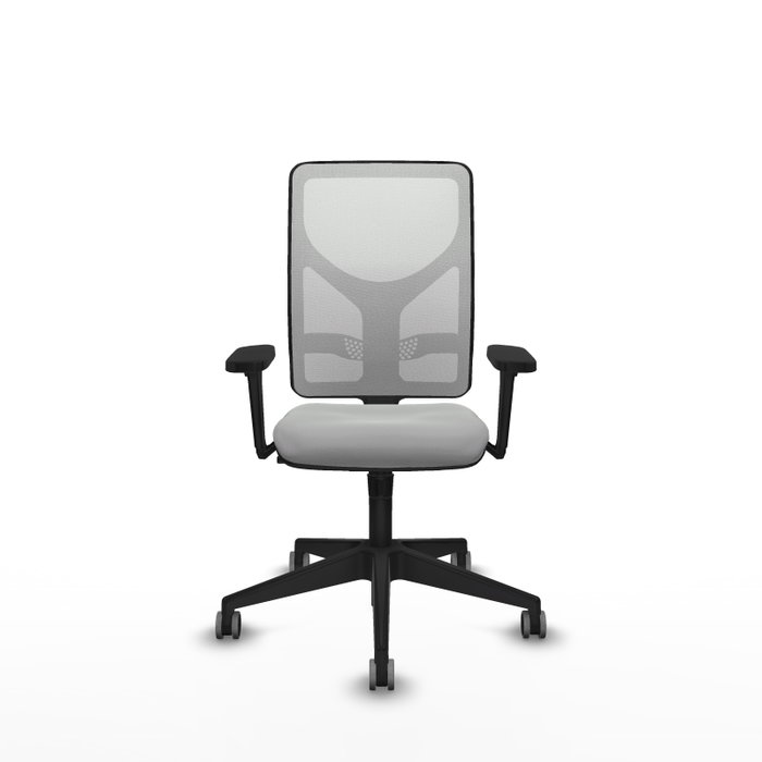 PIQUERAS Y CRESPO Silla de oficina Motilla con mecanismo Sincro, Gris claro y Blanco PIQUERAS Y CRESPO Silla de oficina Motilla con mecanismo Sincro, Gris claro y Blanco
