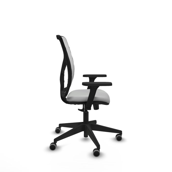 PIQUERAS Y CRESPO Silla de oficina Motilla con mecanismo Sincro, Gris claro y Blanco PIQUERAS Y CRESPO Silla de oficina Motilla con mecanismo Sincro, Gris claro y Blanco