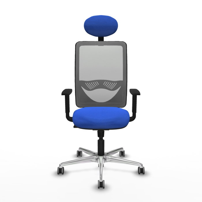 PIQUERAS Y CRESPO Silla de oficina Zulema con mecanismo Sincro, Azul y Gris PIQUERAS Y CRESPO Silla de oficina Zulema con mecanismo Sincro, Azul y Gris