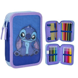 CERDÁ Plumier Stitch Disney Doble con Accesorios