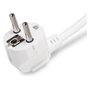 ENTAC Regleta de enchufes con 3 salidas AC, 2 puertos USB y cable de 1,5 m - Blanco