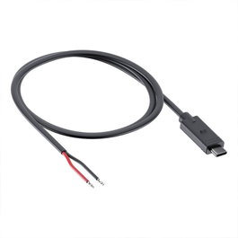 SP Connect Cable de Carga Resistente a la Intemperie 150cm para Batería de Bicicleta, Conversor de Voltaje Integrado, USB-C 5V/2A, Compatible con Charging Module
