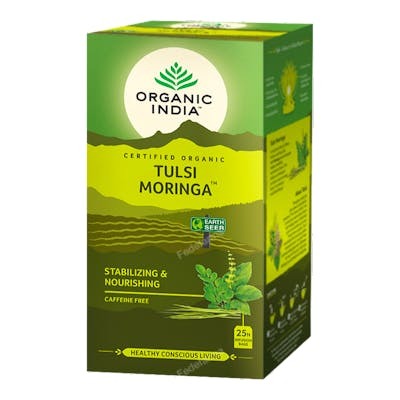 Organic India Tulsi Moringa Infusion Ayurvedica 25 Bolsas Organic India Tulsi Moringa Infusion Ayurvedica 25 Bolsas