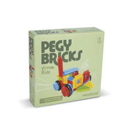 Juego Miniland Pegy Bricks: Vroom Ride (+2 Años)
