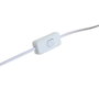 DKD Home Decor Lámpara de Sobremesa Shabby Blanco Porcelana y Algodón
