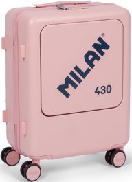 MILAN Maleta de cabina rígida 430 rosa 55 cm
