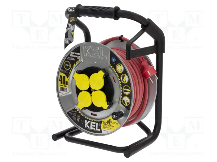 KEL Prolongador de alimentación H05RR-F 3G1,5mm2 40m Rojo KEL Prolongador de alimentación H05RR-F 3G1,5mm2 40m Rojo