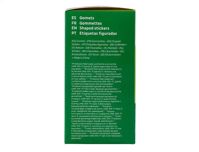 Liderpapel Gomets Estrellas Plateadas Autoadhesivas 20 mm 1500 Unidades Caja Cartón