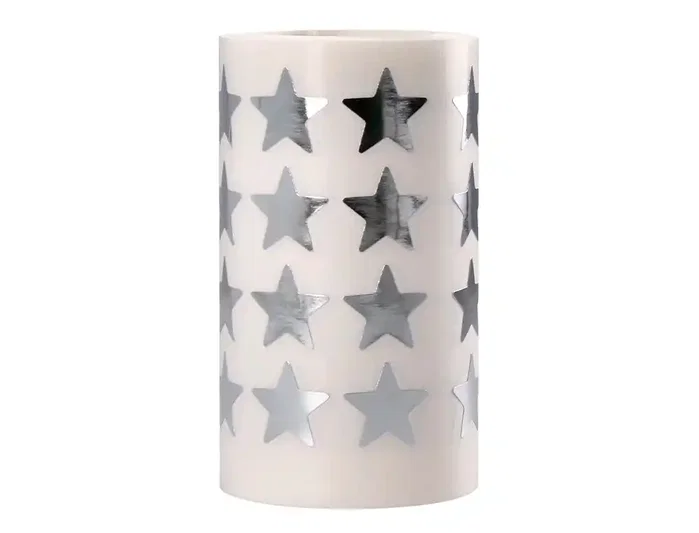 Liderpapel Gomets Estrellas Plateadas Autoadhesivas 20 mm 1500 Unidades Caja Cartón