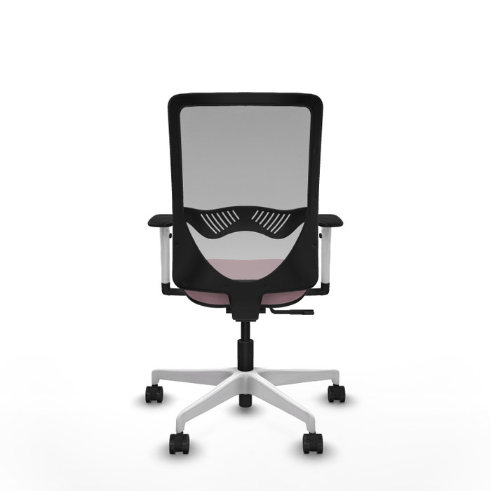 PIQUERAS Y CRESPO Silla de oficina Zulema Rosa con Malla Gris