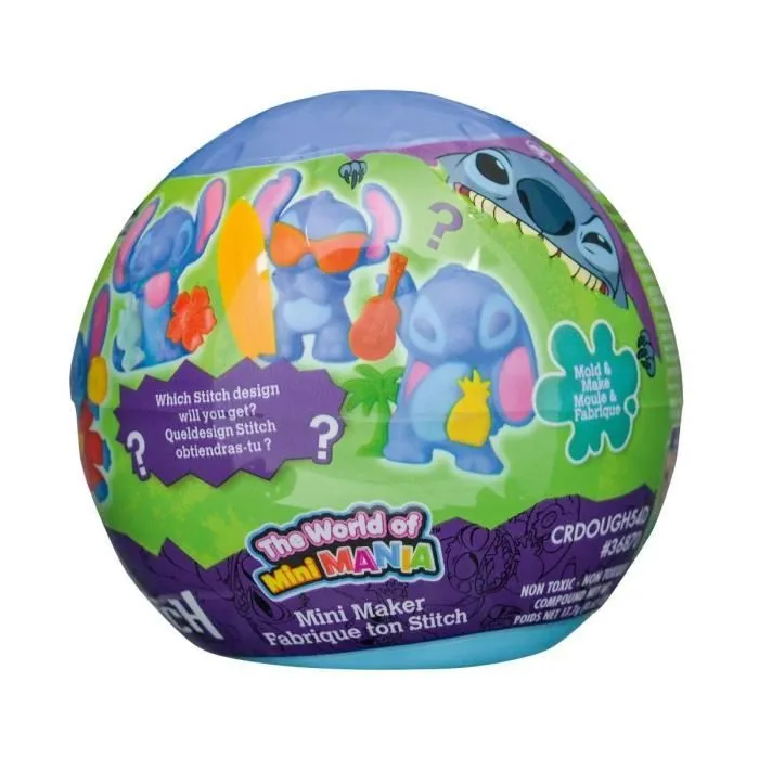 Lexibook LEX3380743113012 Mini Mania Stitch Bola Figuras para modelar