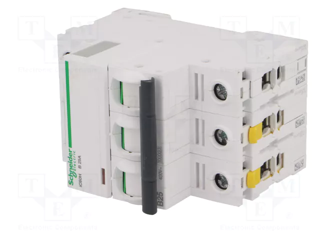 SCHNEIDER ELECTRIC Interruptor magnetotérmico iC60H 25A 3 Polos Característica B