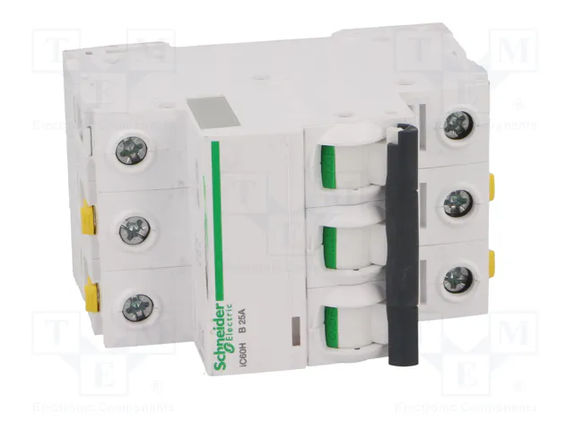 SCHNEIDER ELECTRIC Interruptor magnetotérmico iC60H 25A 3 Polos Característica B
