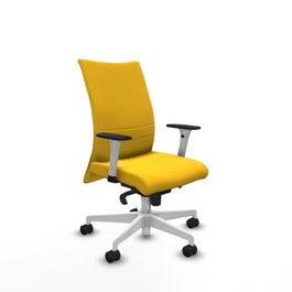 PIQUERAS Y CRESPO Silla Albacete Confidente Amarillo Similpiel