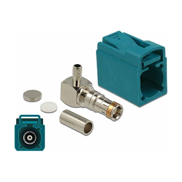 DeLOCK 89723 Conector coaxial FAKRA Z de 90° DeLOCK 89723 Conector coaxial FAKRA Z de 90°