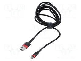 Baseus Cable Cafule USB a microUSB 1.5A 2m Rojo-Negro